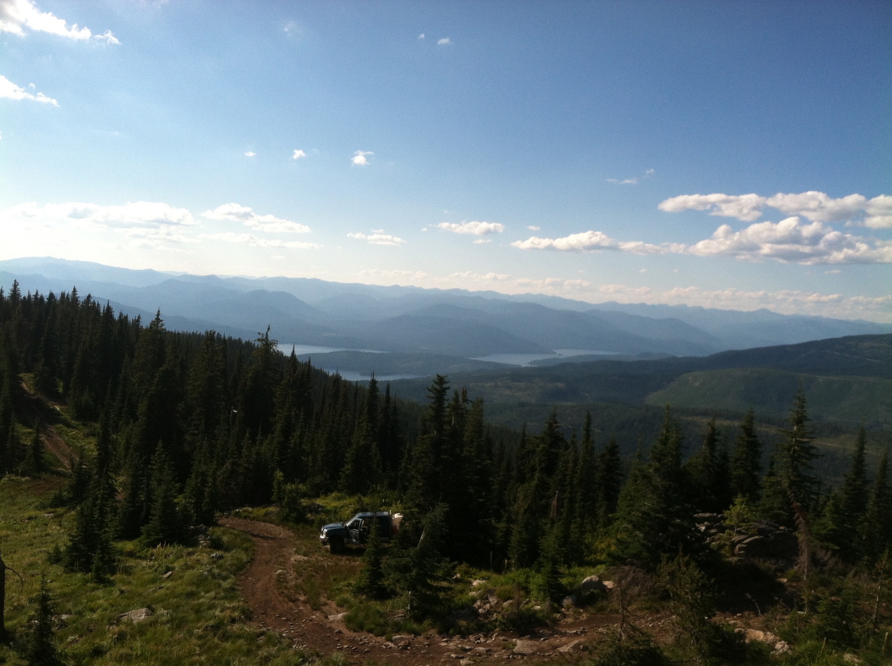 Truck access on mountain contract terrain from original KC Pest and Weed photos